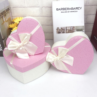 简约时尚爱心形礼品盒清爽生日礼物包装盒装爱心星星收纳盒子包邮