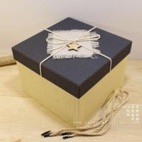 精致简约商务礼品包装盒正方形礼盒情人节手提礼盒七夕节送礼品盒