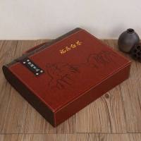 高档皮盒云南普洱茶包装盒 单饼礼品盒茶叶包装礼盒空盒批发包邮