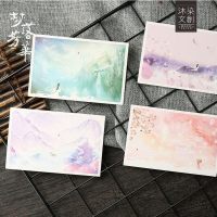 盒装夜光明信片 梦落芳华 古风唯美中国风摄影手绘祝福贺卡片礼物