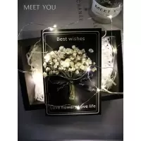 ins祝福卡代写花干花小卡片手工贺卡定制生日礼物送女友韩国圣诞
