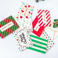 8张一套圣诞节贺卡 迷你节日祝福卡 圣诞老人套装 含烫金信封