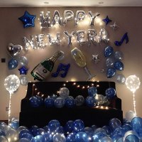 新年布置气球装饰套餐布置铝膜气球元旦幼儿园元旦教室年会场景用