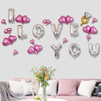 婚房装饰结婚用品新房气球套餐婚礼布置铝膜气球卧室婚礼婚庆用品