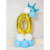 宝宝周岁100天生日布置数字立柱大号气球新款数字路引生日装饰