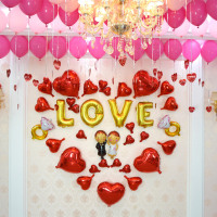 10寸加厚彩色纯色乳胶气球生日装饰婚房布置用品结婚批发拱气球