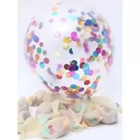 微商地推线下小礼品透明网红亮片气球儿童可爱多款生日婚房布置