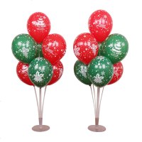 圣诞桌飘 气球支架 立柱底座 店里的装饰品 场景布置 生日宴排队