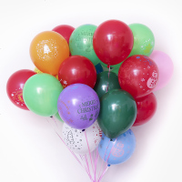 加厚圣诞节气球KTV酒吧商场场景装饰置用品圣诞红色绿色批發免邮
