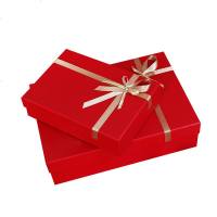 圣诞节礼品盒包装盒新年包装盒礼品盒 围巾包装盒红色礼物包装盒