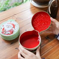 铃铛翻盖可挂圣诞铁盒 圣诞礼品礼物包装盒 收纳盒饼干盒子糖果盒