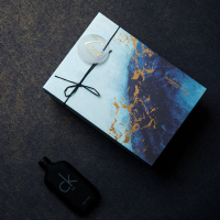 ins盒子星空大理石纹 发光礼品盒圣诞礼盒送男友 生日礼物包装盒