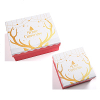 平安夜圣诞礼物盒子圣诞惊喜礼品包装盒精美麋鹿圣诞树主题礼盒