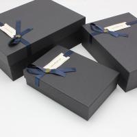 礼盒礼物盒黑色高级礼品盒衣服围巾高档男生盒子礼品包装盒定制