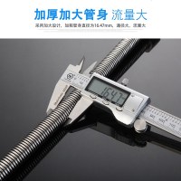 4分加密304不锈钢内外丝焊接波纹管马桶热水器进水管一体焊接防爆