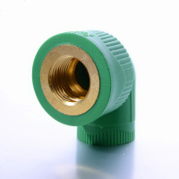 天一 金牛 PPR绿色抗菌 内丝弯头 内牙变径弯头 4分 6分 水管管件