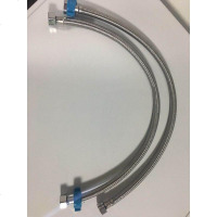 卫浴配件 不锈钢丝编织 高压双头进水管马桶热水器软管铜芯