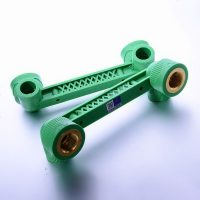 天一 金牛 PPR绿色抗菌 双联弯头 内丝弯头4分 6分 水管管件