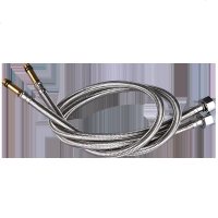 水龙头进水上水配件304不锈钢编织软连接尖头管冷热厨房软管水管