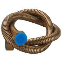 双头螺软管玫瑰金色龙头热水器钛金软管马桶进水管仿古50欧式黑色