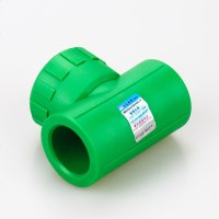 绿色加厚抗菌ppr内丝三通内牙水管接头口配件热熔4分20 6分25