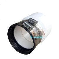 包邮100铸铁管与110PVC排水管连接头 缩口直接 大小头4寸快速接头