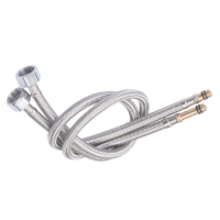 水龙头软管水管冷热进水4分铜帽尖头洗脸盆菜盆接水高压防爆龙头