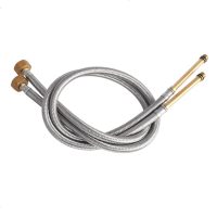 不锈钢编织尖头加长冷热进水管厨房洗菜盆面盆水龙头配件连接软管