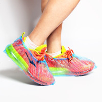 一次性鞋套加厚无纺布鞋套居家日用防尘脚套防滑耐磨防水塑料鞋套