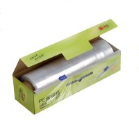 酒店餐饮食品保鲜膜带切割器切割盒PE保鲜膜家用厨房水果大卷包装