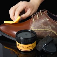 鞋油鞋刷套装黑色高级保养油清洁护理膏固体家用多功能自然色鞋漆