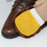 皮鞋刷子擦鞋油工具大马鬃刷软毛刷鞋油刷 抛光布手套 擦鞋布套装