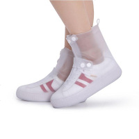 鞋套防水雨天一次性高筒防滑加厚耐磨底成人男女儿童小学生透明袋