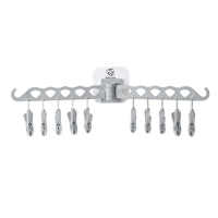 卫生间阳台衣夹子裤夹子多功能可旋转折叠墙壁安装晾晒衣服收纳夹