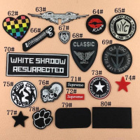 破洞烫贴补丁布贴装饰个性粘贴绣花图案商标时尚刺绣衣服数字贴标