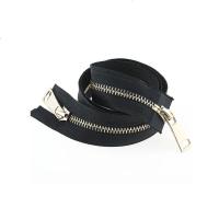 5号双头金属拉链衣服外套羽绒服长款双向双开金色拉锁头拉链辅料