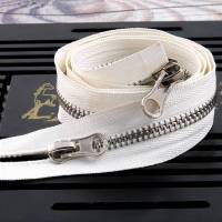 8号金属双头双开口长拉链秋冬大号羽绒服棉衣外套襟双面拉锁