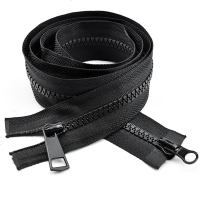 黑/白色羽绒服双头拉链长款5号树脂开尾拉链男女外套衣服拉链配件