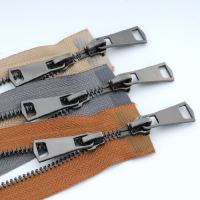 5号金属铜拉链亮枪黑镍牙齿高档羽绒服夹克皮衣铁齿拉锁双头双向