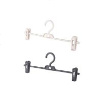 可叠加晾衣架裤子裙子衣服晾晒架夹子可调节裤架裙架3个装