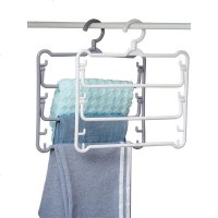 多功能裤架裤夹子家用裤挂衣柜西裤无痕多层挂裤子的衣架收纳神器