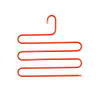 S型多层整理挂裤子的衣架家用裤架子衣柜夹子收纳架不锈钢防滑