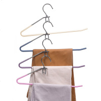 防滑裤架裤挂裤夹子多功能多层省空间家用挂裤子的衣架8支装