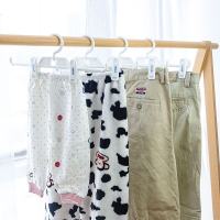 婴儿宝宝日本裤架多功能夹子儿童裤架魔术裤挂无痕裙子收纳晾衣架