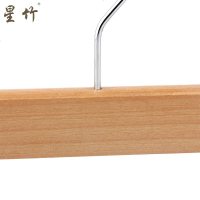 实木裤架裤夹服装店批發晾裤子带夹子家用无痕裤挂木质衣架子