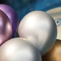 婚庆婚礼生日派对场景布置商场橱窗装饰品拍照道具金属色气球