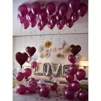 L2婚庆气球梦幻结婚房背景主题情人节浪漫装饰表白婚礼布置套餐