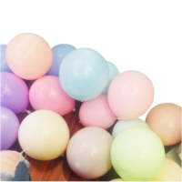 马卡龙糖果色七夕情人节结婚庆气球生日派对装饰套餐背景布置气