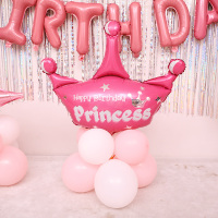 创意儿童生日气球装饰布置背景墙芭蕾女孩独角兽周岁百日派对套餐