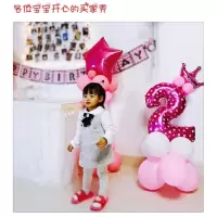 生日数字立柱气球儿童周岁宝宝生日派对装饰场地聚会布置